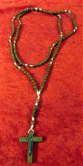 LOT OF TEN VINTAGE ROSARY AND PRAYER BEADS WITH CARRYING CASE